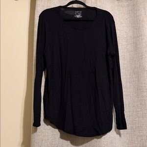 Apt. 9 Classic Black Long Sleeve Tee XL